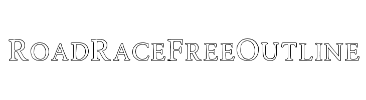 RoadRaceFree-Outline  नि: शुल्क फ़ॉन्ट्स डाउनलोड