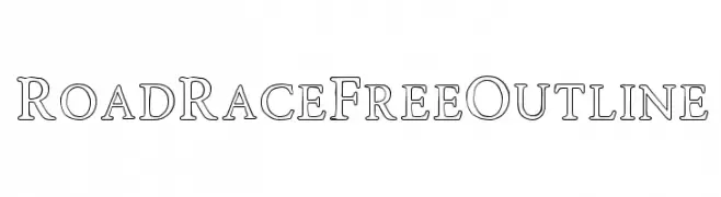 RoadRaceFree-Outline  Fuentes Gratis Descargar