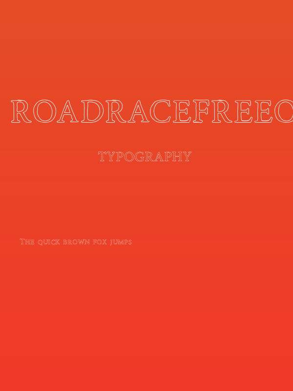 RoadRaceFree-Outline Poster