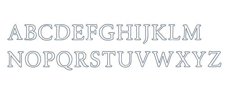 RoadRaceFree-Outline Lowercase