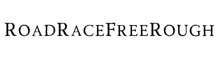 RoadRaceFree-Rough Font - FFonts.net