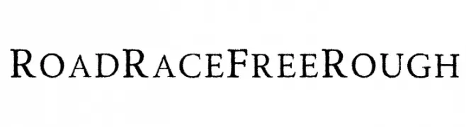 RoadRaceFree-Rough  baixar fontes gratis
