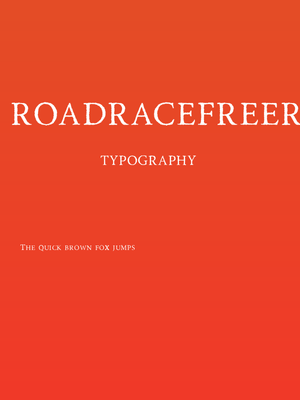 RoadRaceFree-Rough Poster