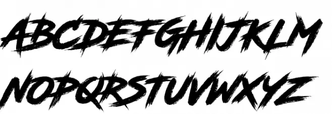 RoadRage Font UPPERCASE