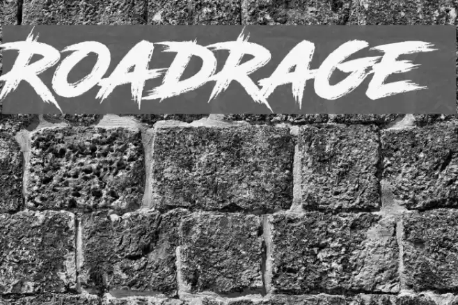 RoadRage Font examples