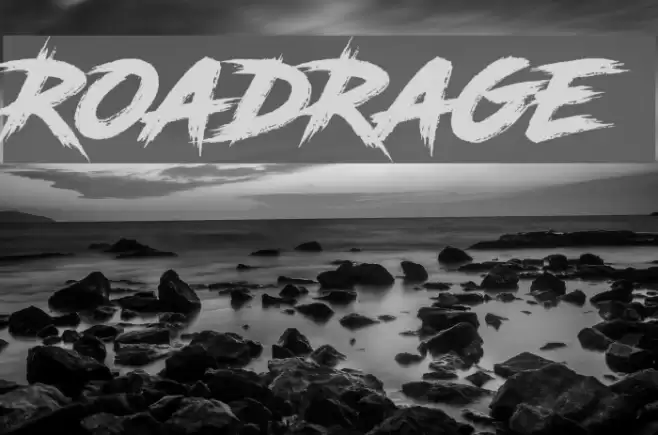RoadRage Font examples