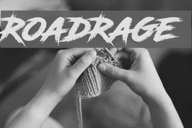 RoadRage Font examples