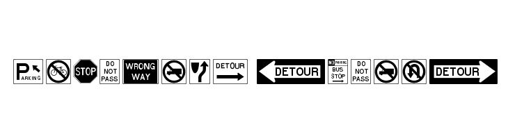 RoadSign Medium  Free Fonts Download