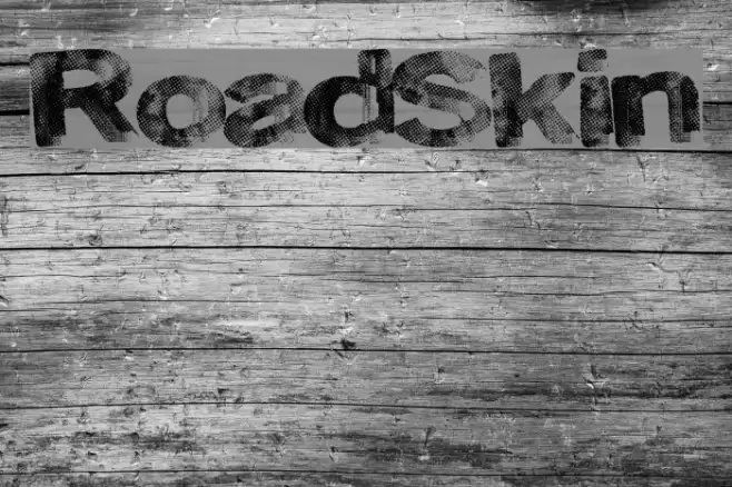RoadSkin Font examples