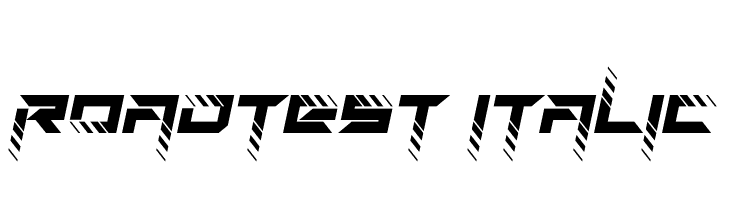 RoadTest Italic  Frei Schriftart Herunterladen