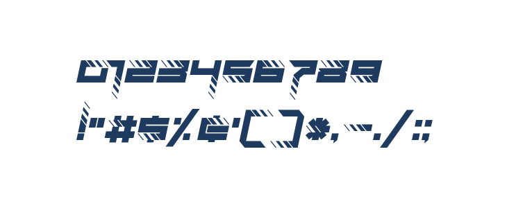 RoadTest Italic Other Characters