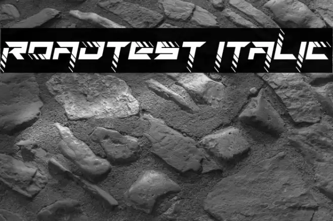 RoadTest Italic Font examples