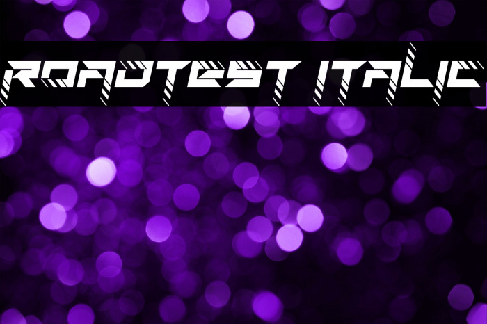 RoadTest Italic Example 2