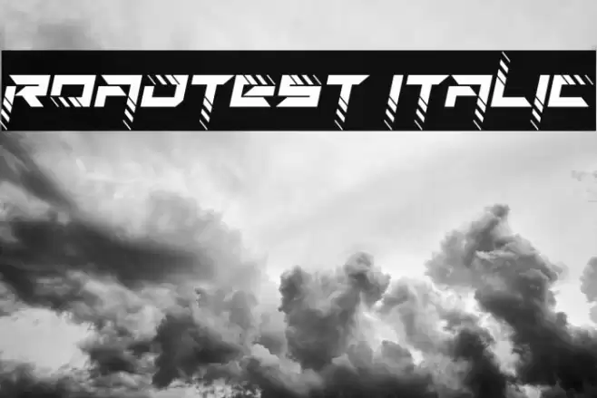 RoadTest Italic Font examples