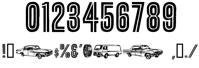 RoadTrip フォント その他の文字