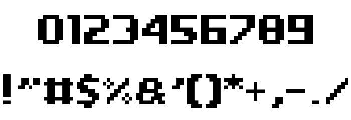 RoadWC98 Font OTHER CHARS
