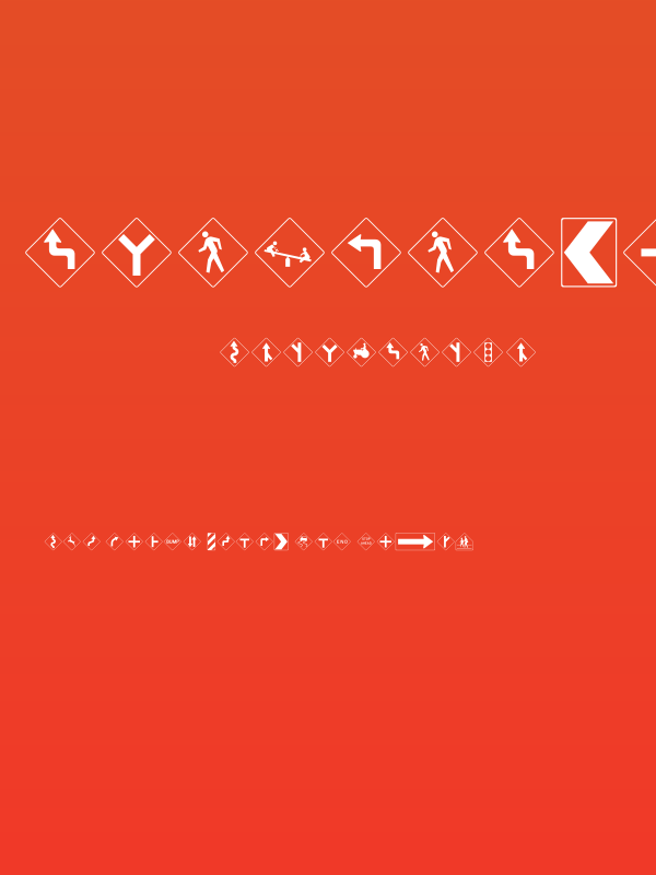 RoadWarningSign Poster