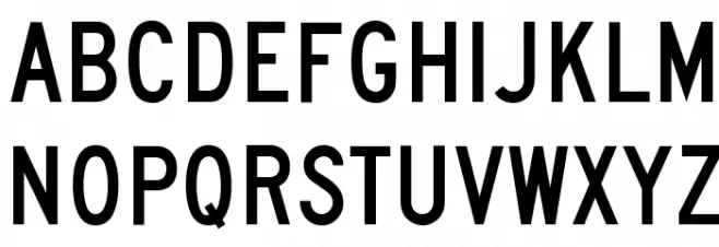 Roadgeek 2000 Series C Schriftart Groß