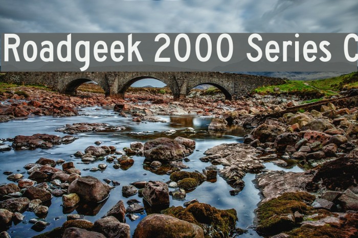 Roadgeek 2000 Series C Font examples