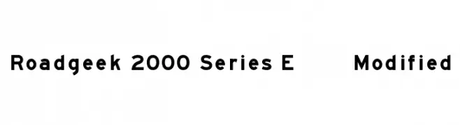 Roadgeek 2000 Series E [Modified] 