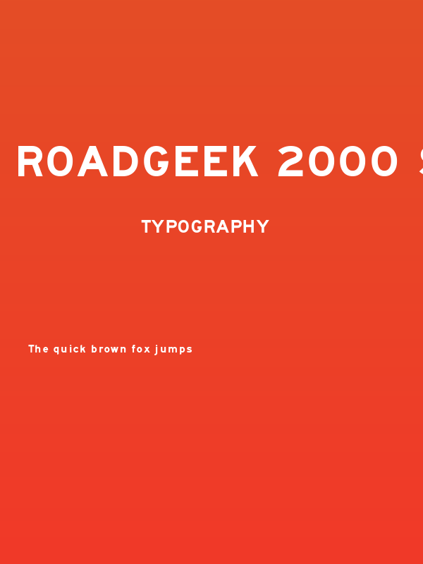Roadgeek 2000 Series E [Modified] Poster