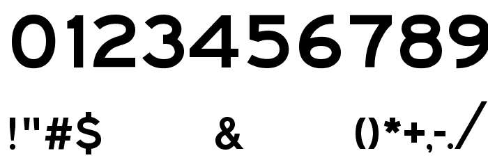 Roadgeek 2000 Series E Font OTHER CHARS