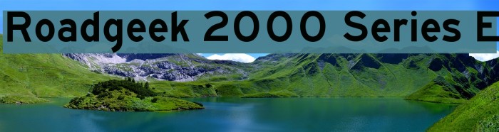 Roadgeek 2000 Series E Font examples