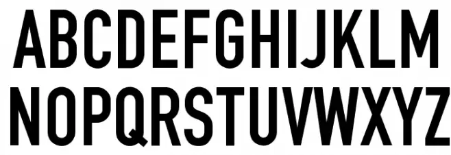 Roadgeek 2005 Engschrift Schriftart Groß