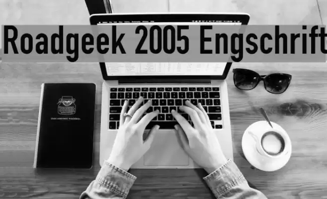 Roadgeek 2005 Engschrift Шрифта examples