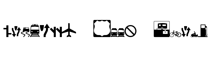 Roadgeek 2005 Icons  नि: शुल्क फ़ॉन्ट्स डाउनलोड
