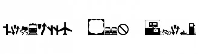 Roadgeek 2005 Icons  नि: शुल्क फ़ॉन्ट्स डाउनलोड