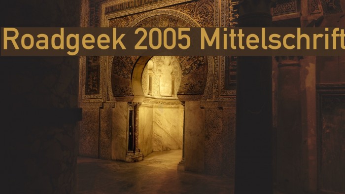 Roadgeek 2005 Mittelschrift لخطوط تنزيل examples