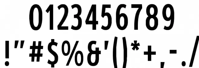 Roadgeek 2005 Series 1B Font OTHER CHARS