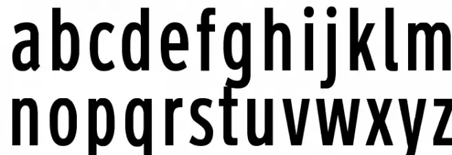 Roadgeek 2005 Series 1B Schriftart Kleinbuchstaben