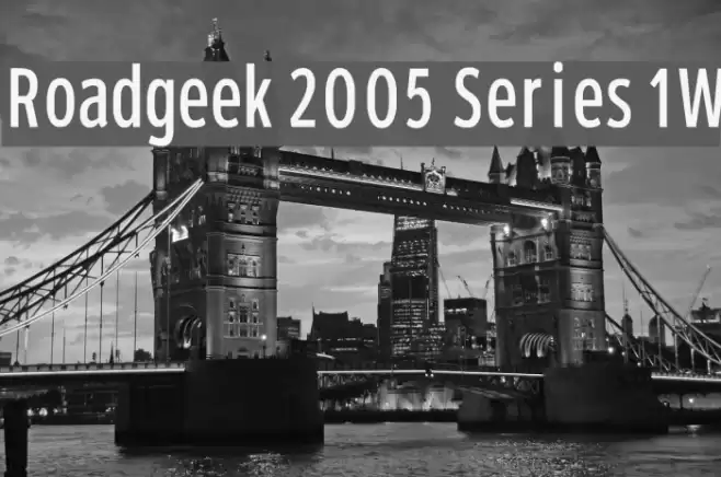 Roadgeek 2005 Series 1W Font examples