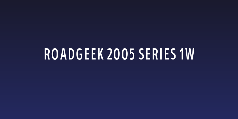 Roadgeek 2005 Series 1W Social Header