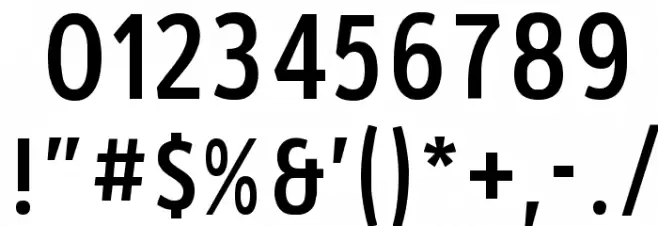 Roadgeek 2005 Series 2W Font OTHER CHARS