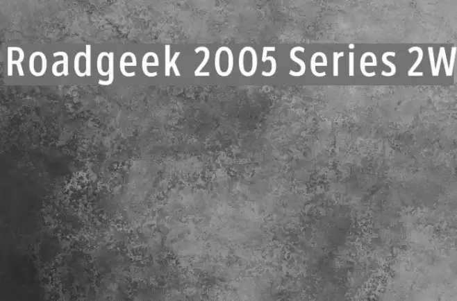 Roadgeek 2005 Series 2W Font examples