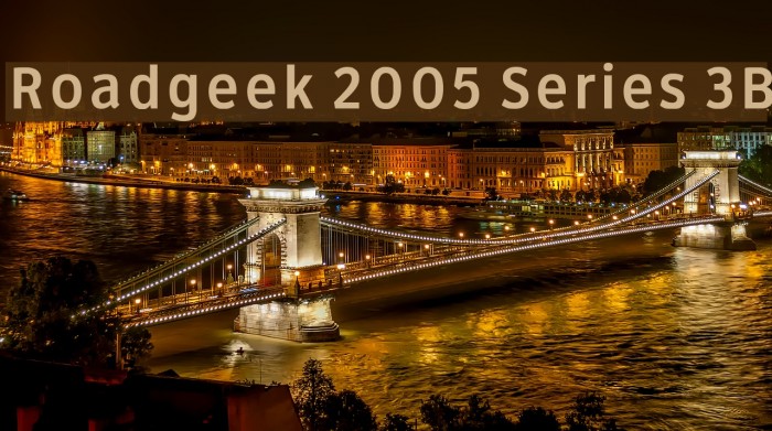 Roadgeek 2005 Series 3B Font examples
