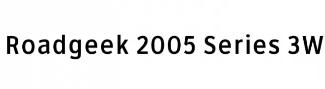 Roadgeek 2005 Series 3W  フリーフォントのダウンロード