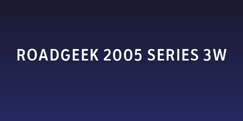 Roadgeek 2005 Series 3W Social Header