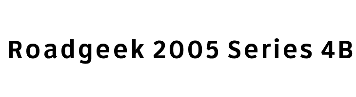 Roadgeek 2005 Series 4B  les polices de caractères gratuit tlcharger
