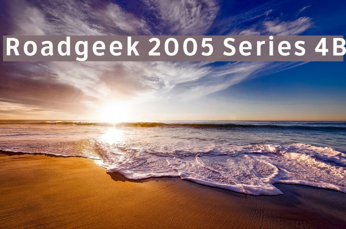 Roadgeek 2005 Series 4B Font examples