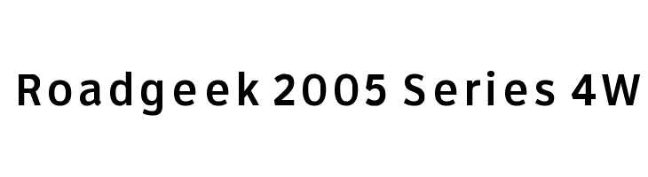 Roadgeek 2005 Series 4W  免费字体下载