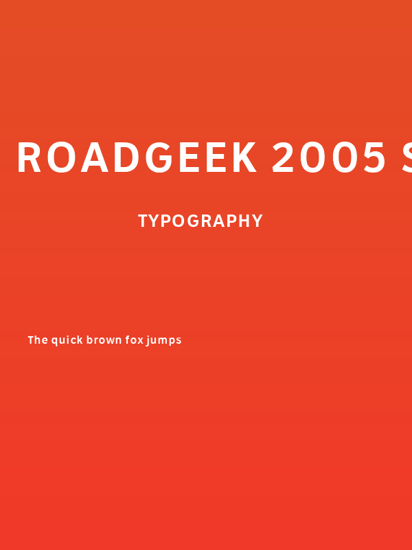 Roadgeek 2005 Series 5WR Poster