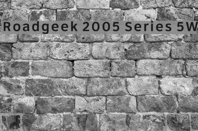 Roadgeek 2005 Series 5W Font examples