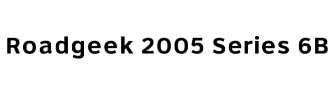 Roadgeek 2005 Series 6B  नि: शुल्क फ़ॉन्ट्स डाउनलोड