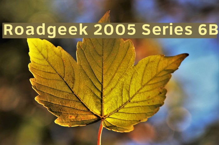 Roadgeek 2005 Series 6B لخطوط تنزيل examples