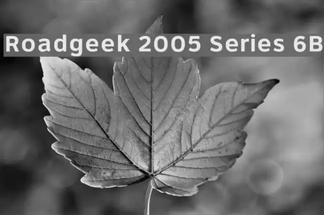 Roadgeek 2005 Series 6B خط examples