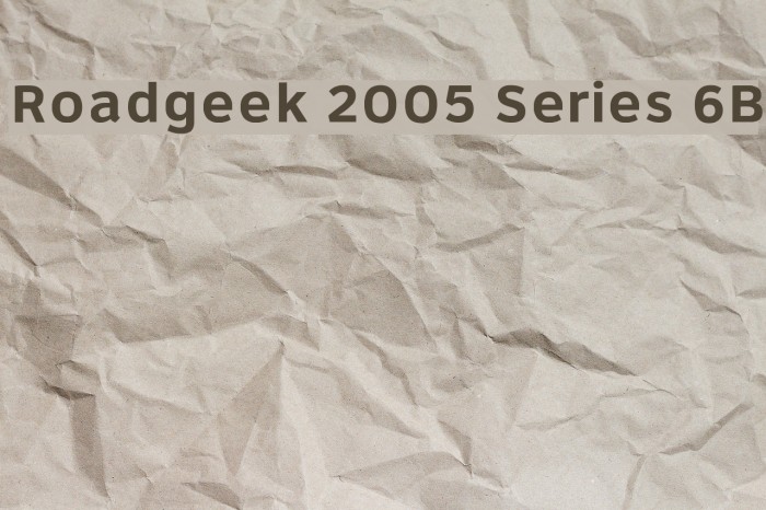 Roadgeek 2005 Series 6B لخطوط تنزيل examples